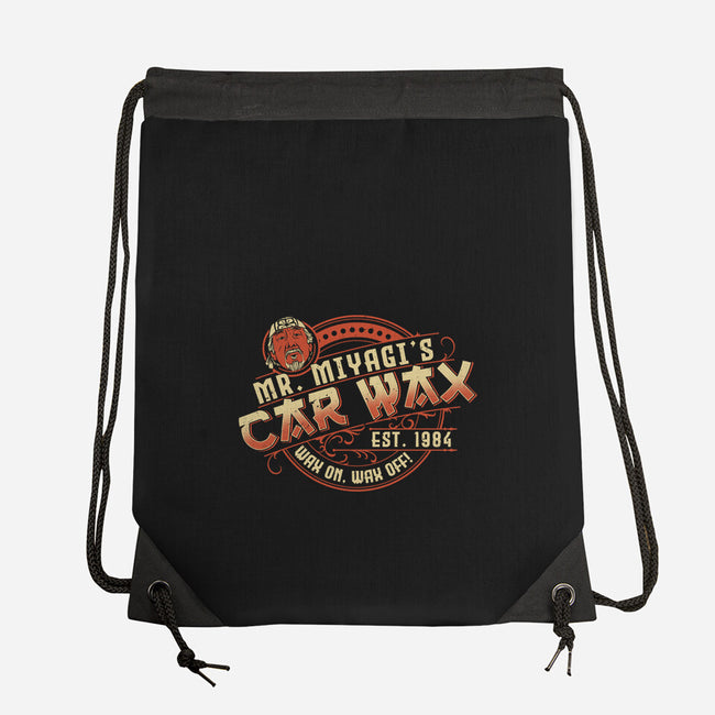 Mr. Miyagi's Car Wax-none drawstring bag-CoD Designs