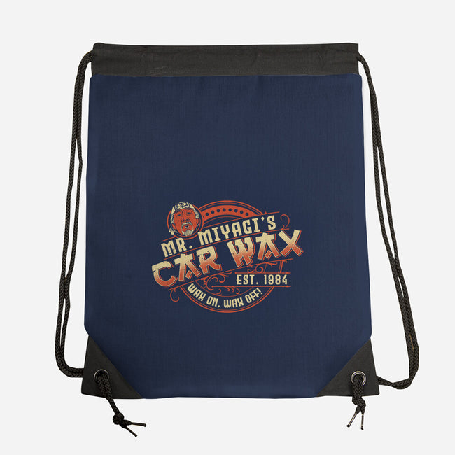 Mr. Miyagi's Car Wax-none drawstring bag-CoD Designs