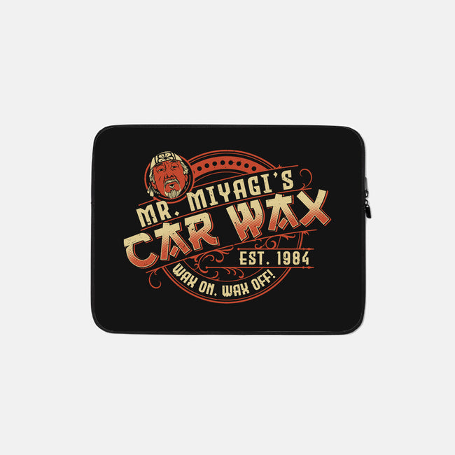 Mr. Miyagi's Car Wax-none zippered laptop sleeve-CoD Designs