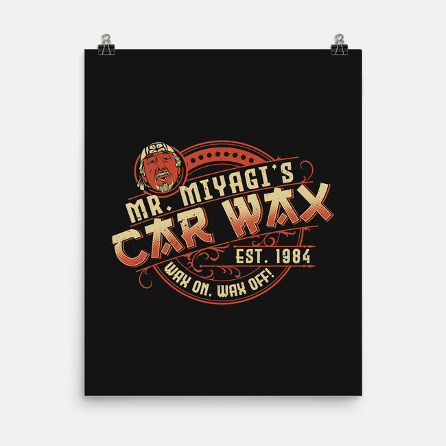 Mr. Miyagi's Car Wax-none matte poster-CoD Designs
