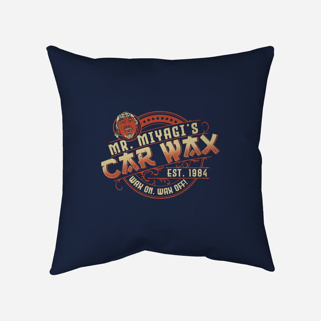 Mr. Miyagi's Car Wax-none removable cover throw pillow-CoD Designs