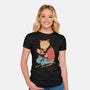 Cat Ramen-womens fitted tee-vp021