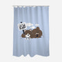 If You Love Me Let Me Sleep-none polyester shower curtain-tobefonseca