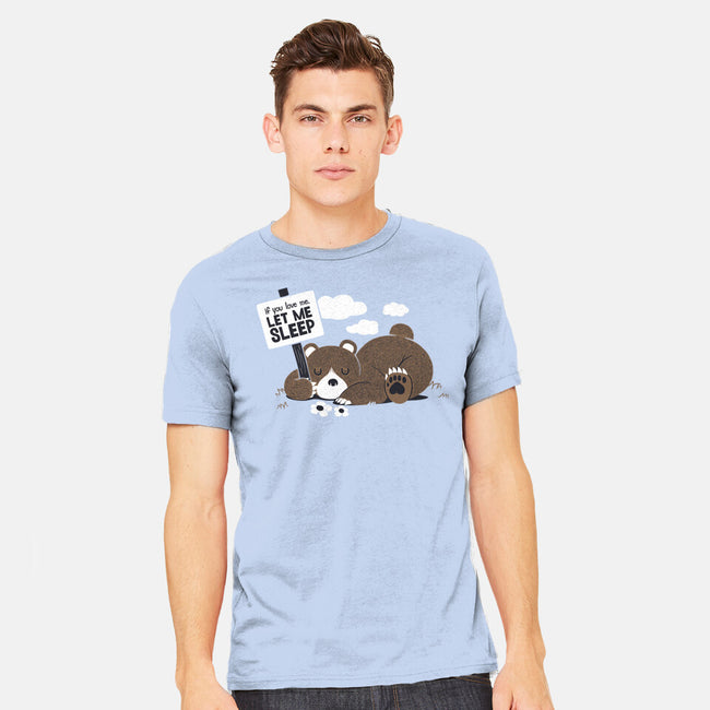 If You Love Me Let Me Sleep-mens heavyweight tee-tobefonseca