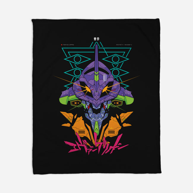 Eva Mecha-none fleece blanket-BadBox