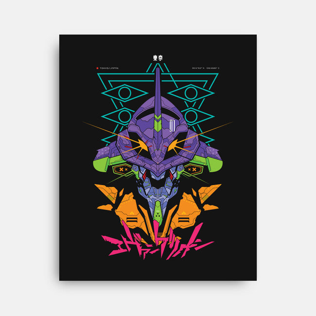 Eva Mecha-none stretched canvas-BadBox