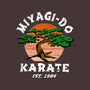 Miyagi Karate-none stretched canvas-Kari Sl