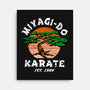 Miyagi Karate-none stretched canvas-Kari Sl