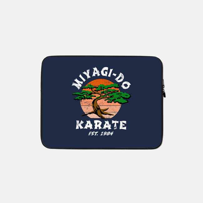 Miyagi Karate-none zippered laptop sleeve-Kari Sl