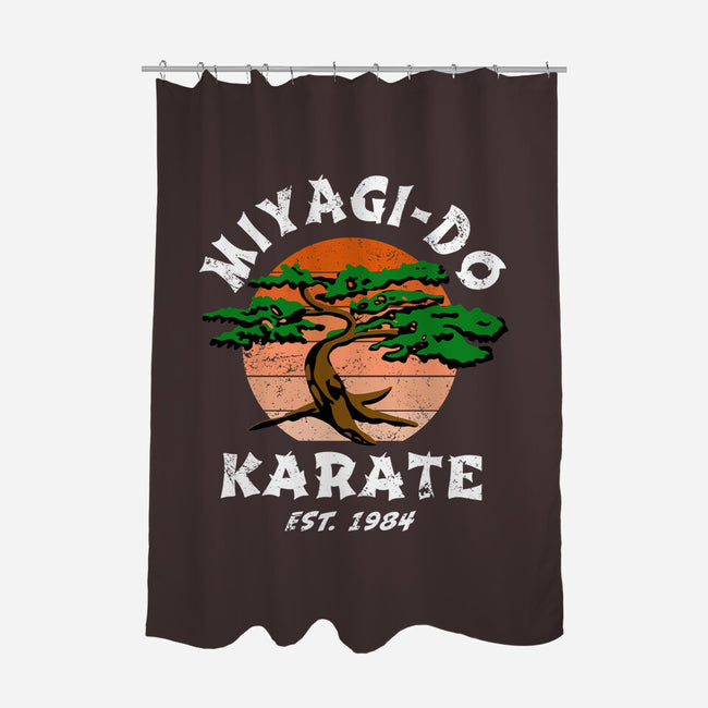 Miyagi Karate-none polyester shower curtain-Kari Sl