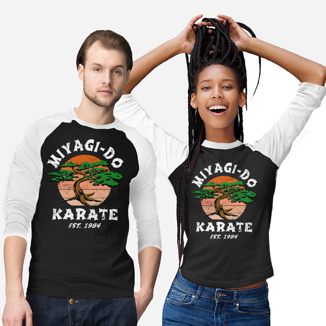 Miyagi Karate-unisex baseball tee-Kari Sl