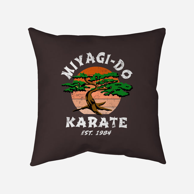 Miyagi Karate-none removable cover w insert throw pillow-Kari Sl