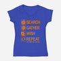 Wish Cycle-womens v-neck tee-Boggs Nicolas