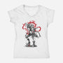 The Loose Cannon Girl-womens v-neck tee-DrMonekers