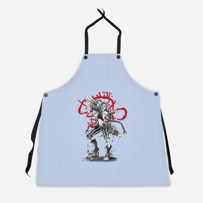 The Loose Cannon Girl-unisex kitchen apron-DrMonekers