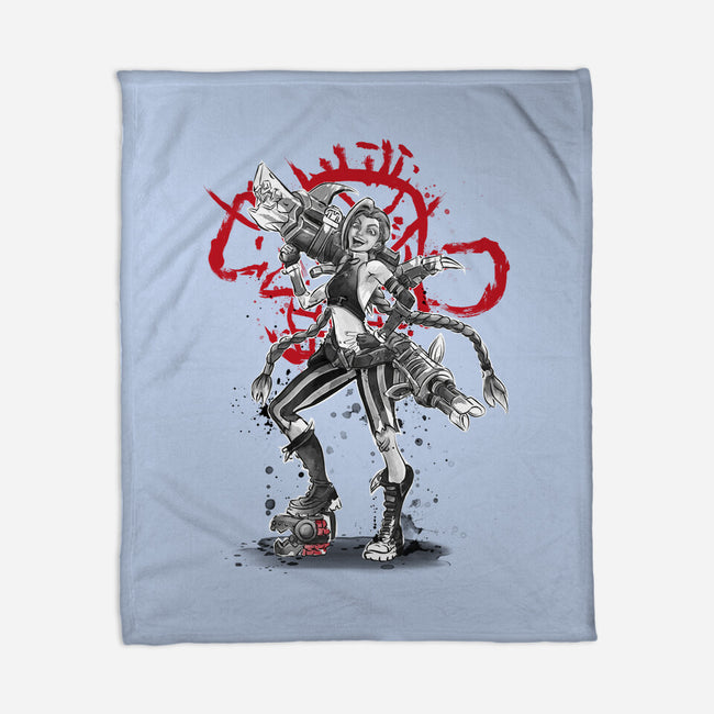 The Loose Cannon Girl-none fleece blanket-DrMonekers