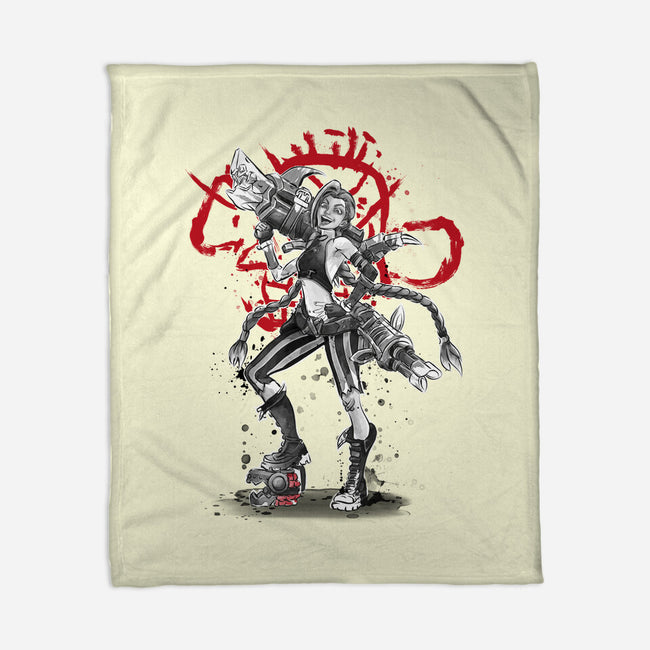 The Loose Cannon Girl-none fleece blanket-DrMonekers