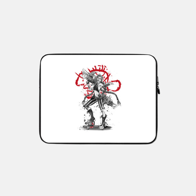 The Loose Cannon Girl-none zippered laptop sleeve-DrMonekers