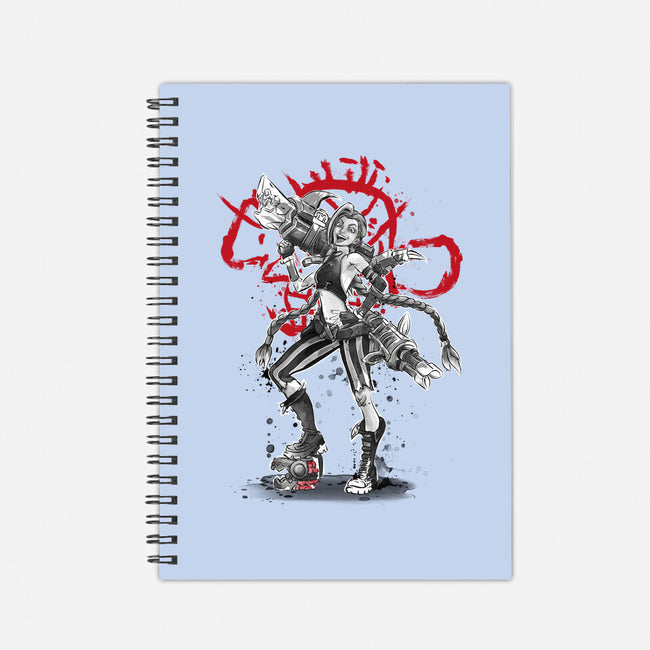 The Loose Cannon Girl-none dot grid notebook-DrMonekers