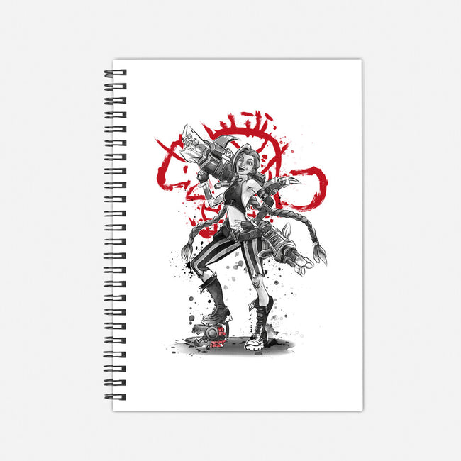 The Loose Cannon Girl-none dot grid notebook-DrMonekers