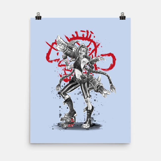 The Loose Cannon Girl-none matte poster-DrMonekers