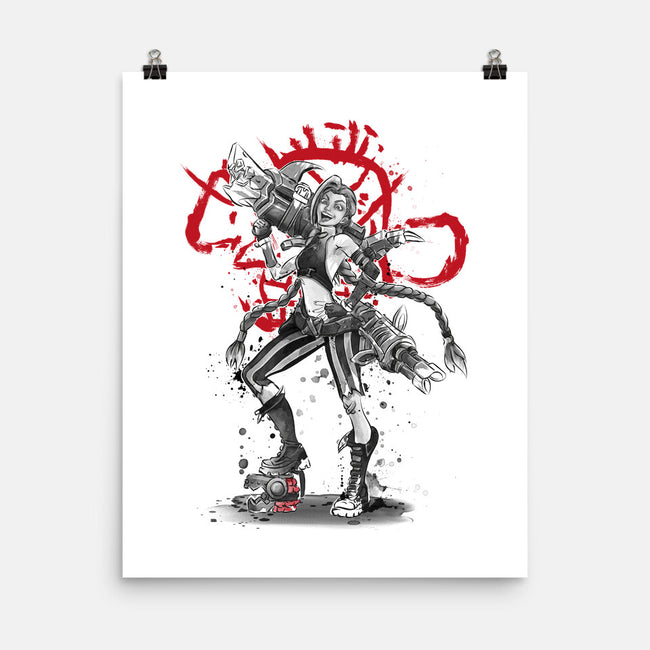 The Loose Cannon Girl-none matte poster-DrMonekers