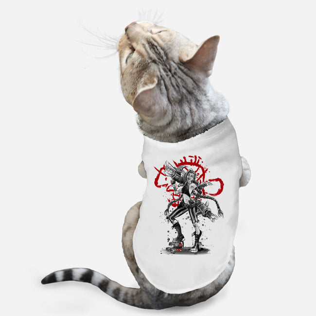 The Loose Cannon Girl-cat basic pet tank-DrMonekers