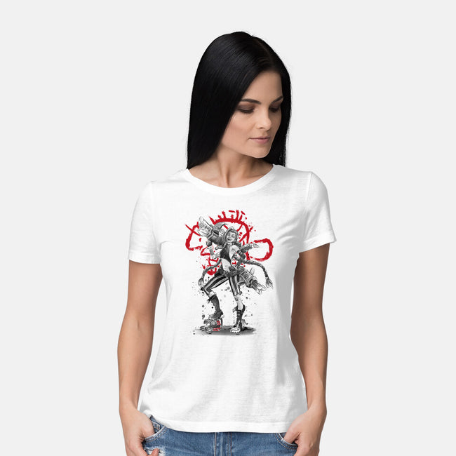The Loose Cannon Girl-womens basic tee-DrMonekers