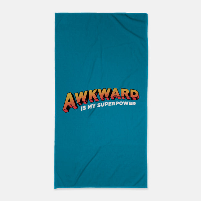 Awkward Is My Superpower-none beach towel-tobefonseca