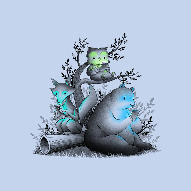 Connecting With The Forest Animals-none removable cover w insert throw pillow-tobefonseca