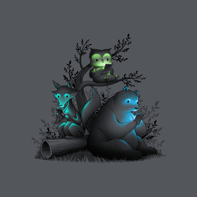 Connecting With The Forest Animals-none removable cover w insert throw pillow-tobefonseca