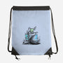 Connecting With The Forest Animals-none drawstring bag-tobefonseca