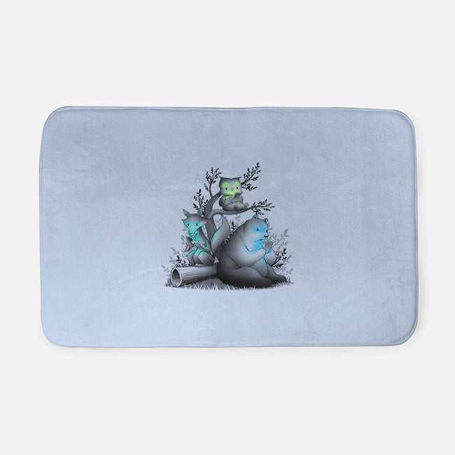 Connecting With The Forest Animals-none memory foam bath mat-tobefonseca