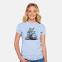 Connecting With The Forest Animals-womens fitted tee-tobefonseca
