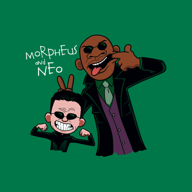 Morpheus and Neo-none stretched canvas-jasesa