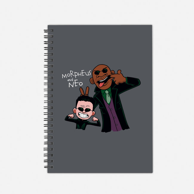 Morpheus and Neo-none dot grid notebook-jasesa
