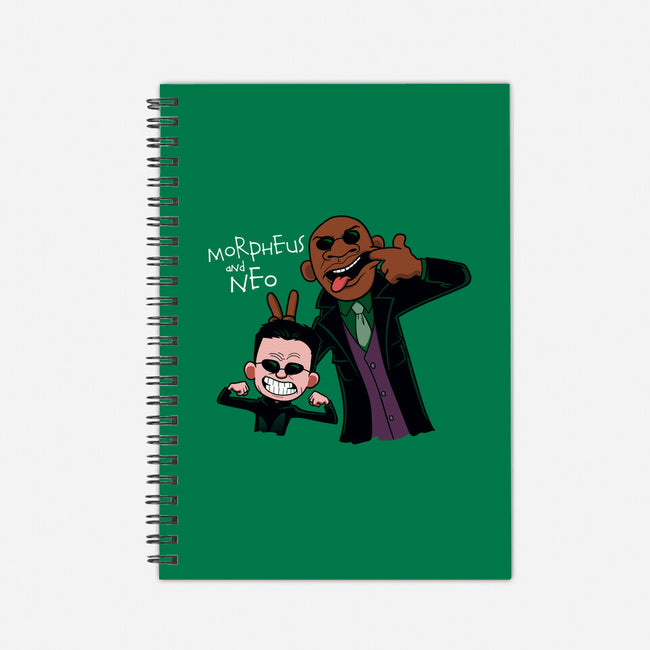 Morpheus and Neo-none dot grid notebook-jasesa