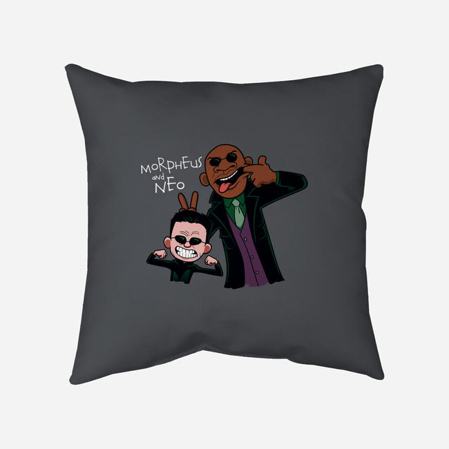 Morpheus and Neo-none removable cover throw pillow-jasesa