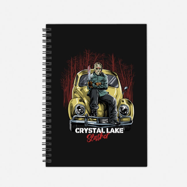 Crystal Lake Slasher-none dot grid notebook-zascanauta