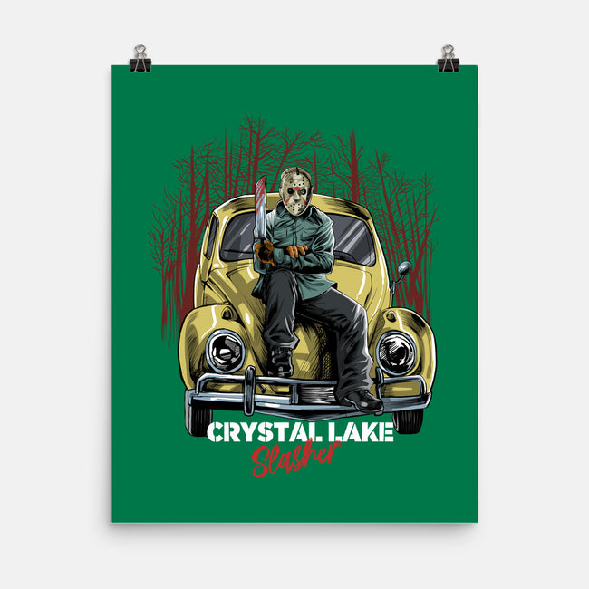 Crystal Lake Slasher-none matte poster-zascanauta