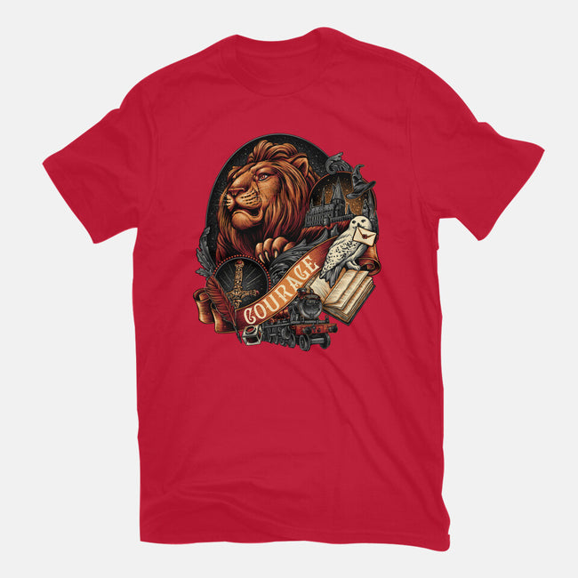 House Of Courage-womens fitted tee-glitchygorilla