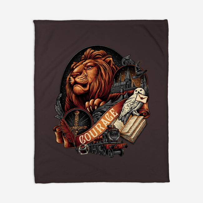 House Of Courage-none fleece blanket-glitchygorilla