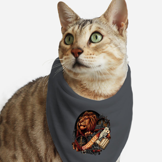 House Of Courage-cat bandana pet collar-glitchygorilla