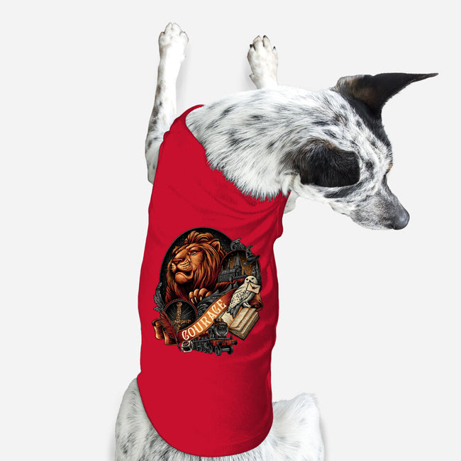 House Of Courage-dog basic pet tank-glitchygorilla
