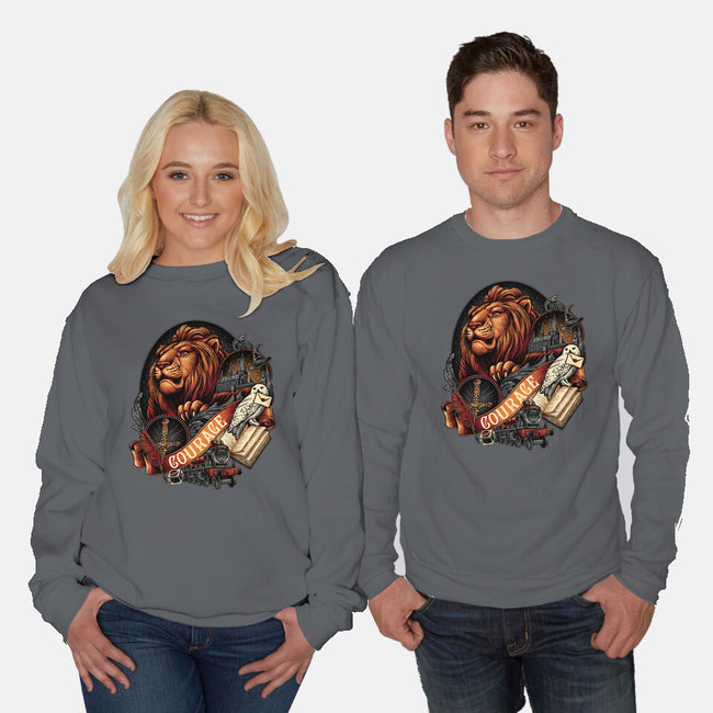 House Of Courage-unisex crew neck sweatshirt-glitchygorilla