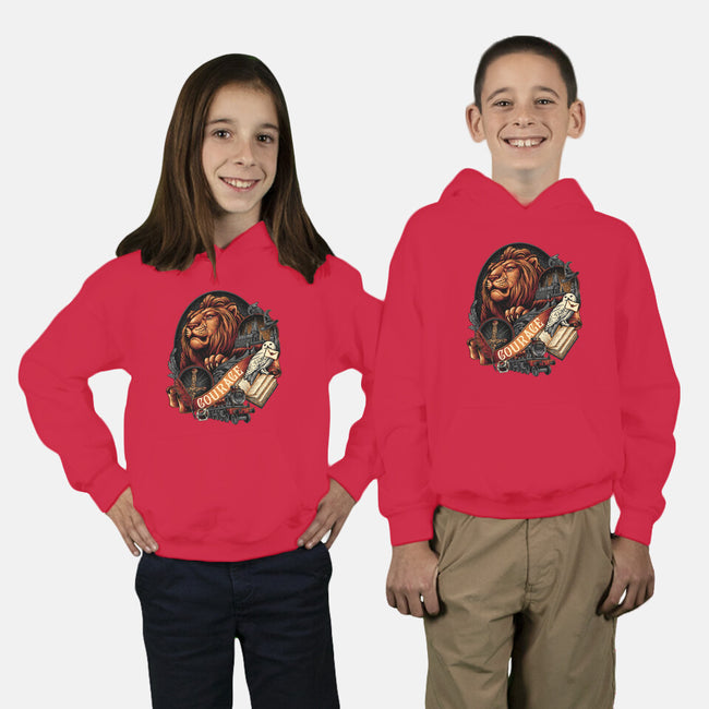 House Of Courage-youth pullover sweatshirt-glitchygorilla