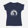 Moonlight Straw Hat-womens v-neck tee-fanfreak1