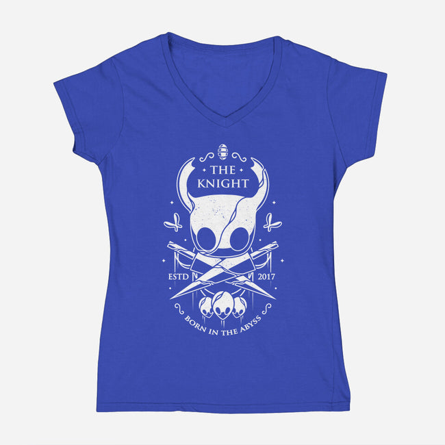 Born In The Abyss-womens v-neck tee-Alundrart