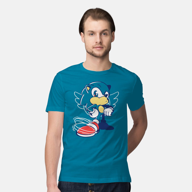 Waiting Hedgehog-mens premium tee-estudiofitas