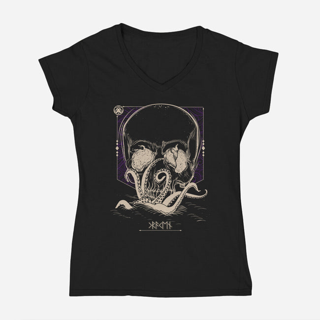Terror Of The Sea-womens v-neck tee-Liewrite